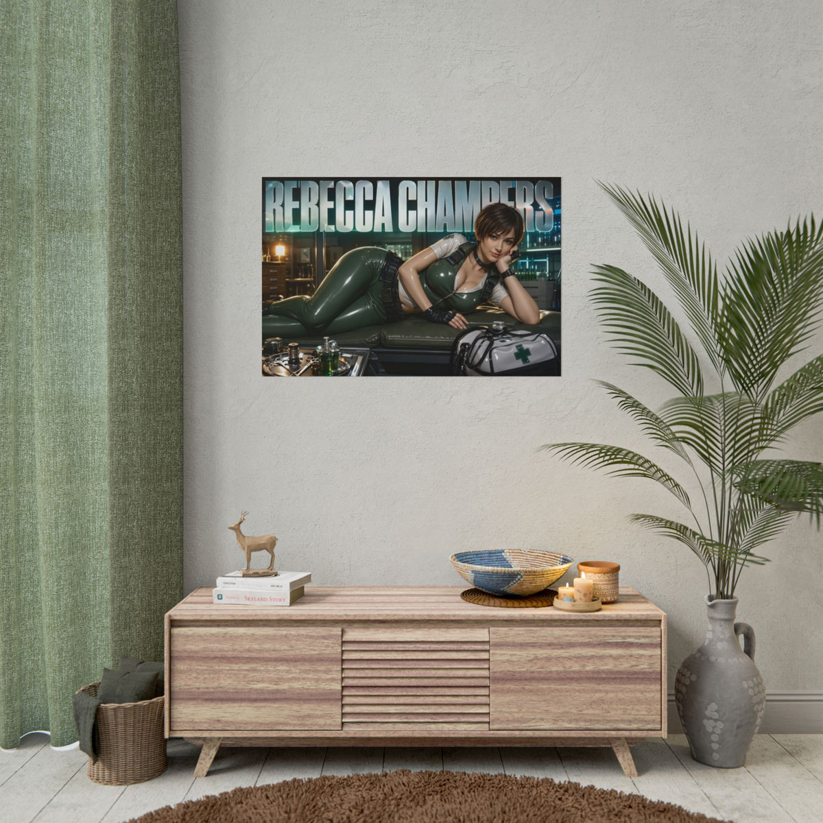 Rebecca Chambers Resident Evil Poster Gaming Wall Art Gamer Room Decor Art Print
