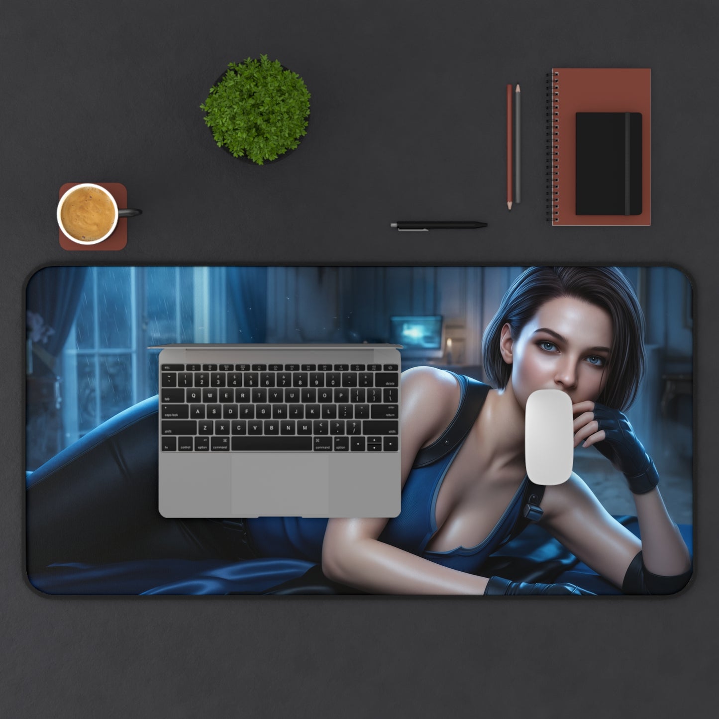 Resident Evil Mouse Pad, Jill Desk Mat, Gamer Gift XXL