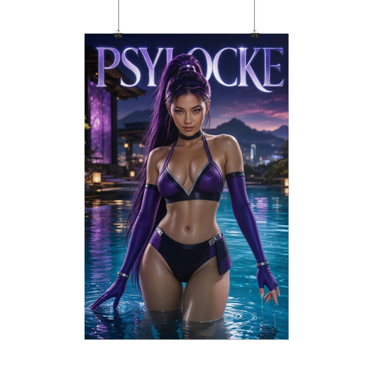 Psylocke Comic Poster Character Wall Art Collector Room Decor Art Print
