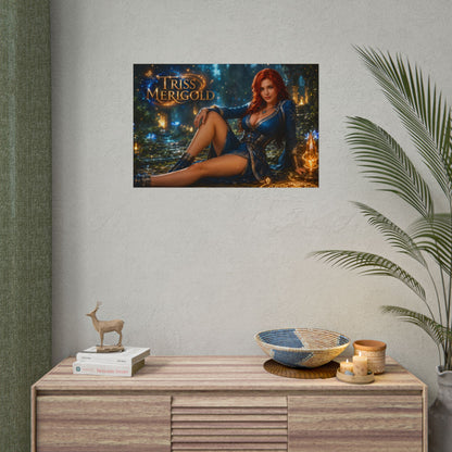 Triss Merigold The Witcher Wall Art Poster Fantasy Bedroom Decor Character Print