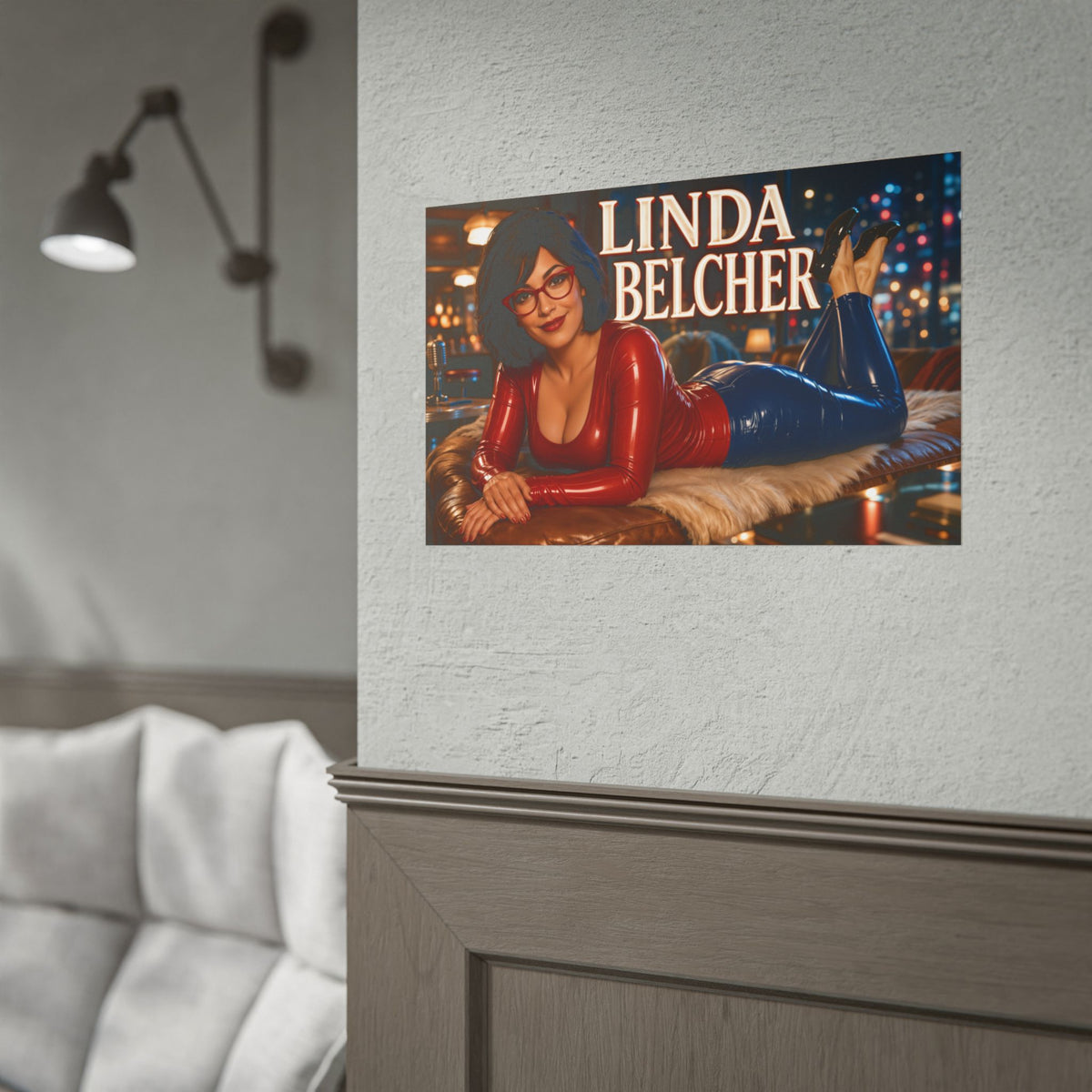 Linda Belcher Character Poster Bobs Burgers Wall Decor Collectible Art Print