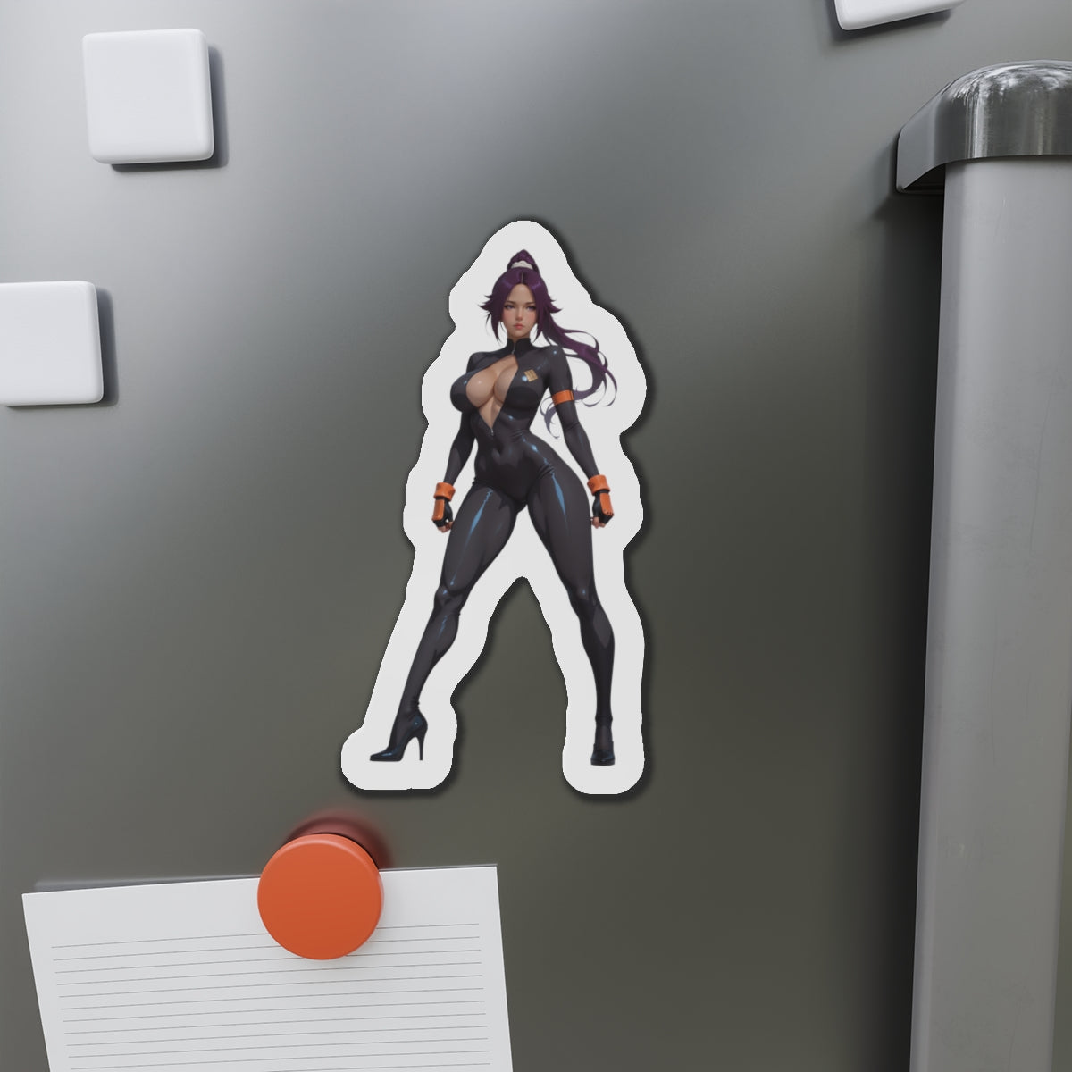 Yoruichi Shihouin Magnet – Bleach Anime Girl Fridge Magnet, Sexy Warrior Decor