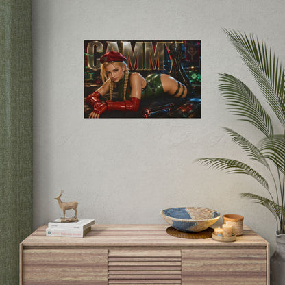 Cammy White Street Fighter Wall Art Poster Gaming Decor Collectible Gamer Gift