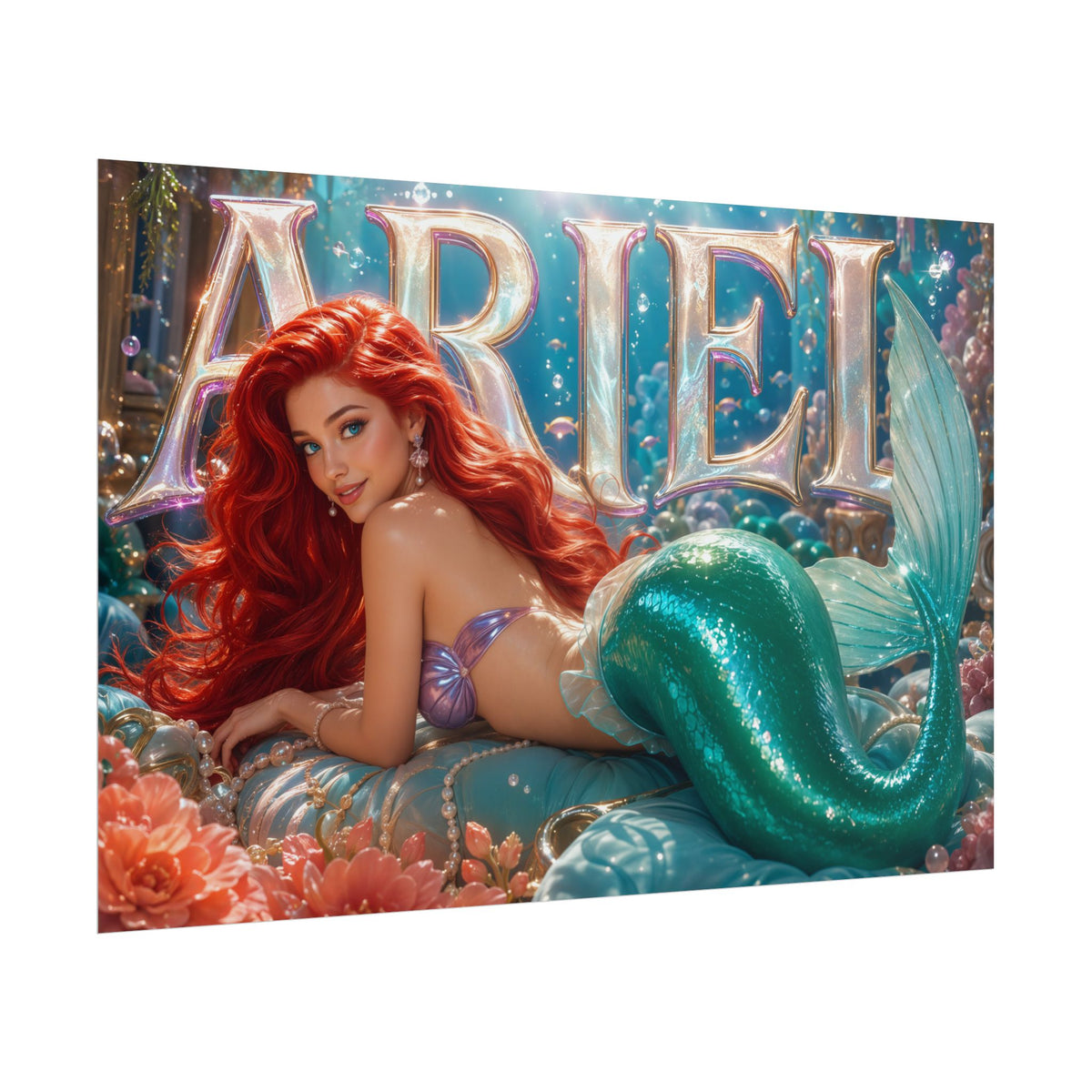 Fantasy Wall Art Ariel The Little Mermaid Poster Character Room Decor Gift Print