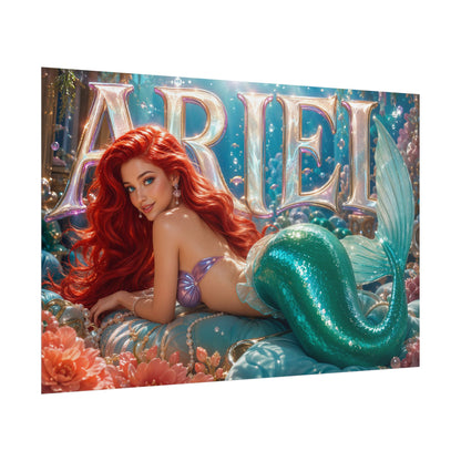 Fantasy Wall Art Ariel The Little Mermaid Poster Character Room Decor Gift Print