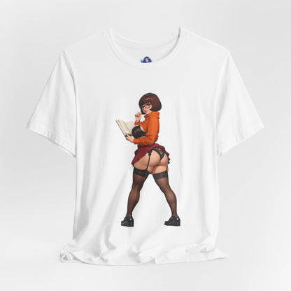 Velma-T-Shirt | Smartes Geek-Girl-Shirt für Fans &amp; Sammler | Süßes Shirt für die geheimnisvolle Heldin