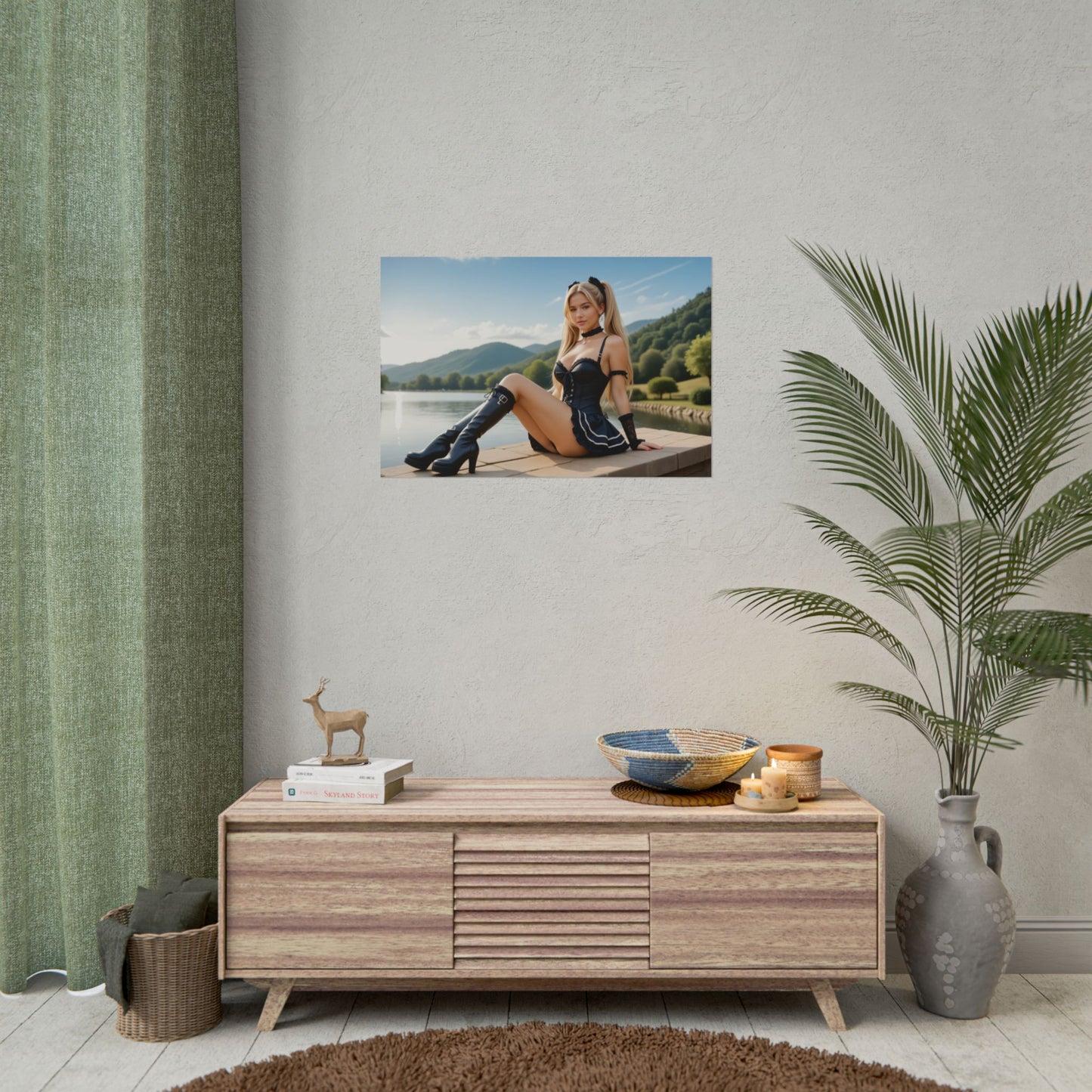 Аніме-постер Міси Амане | Готичний настінний декор в стилі вайфу для кімнати отаку