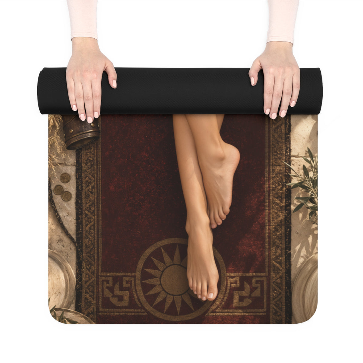 Red Sonja 24x72 Fitness Mat Yoga Stretching Workout Exercise