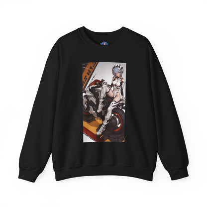 Rei Ayanami Sweatshirt, Evangelion Crewneck, Minimalist Anime Streetwear for Fans