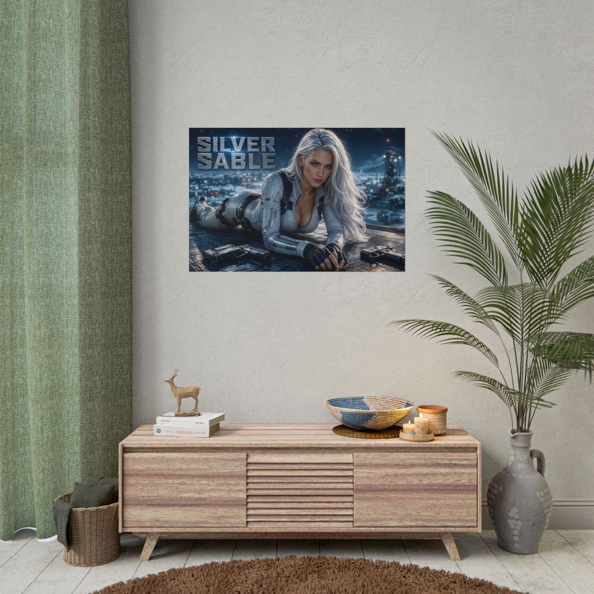 Collector Room Decor Silver Sable Comic Poster Character Wall Art Gift Print