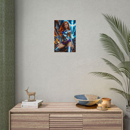 Starfire Poster – Stunning Heroine Wall Art Print for Bedroom or Office Decor
