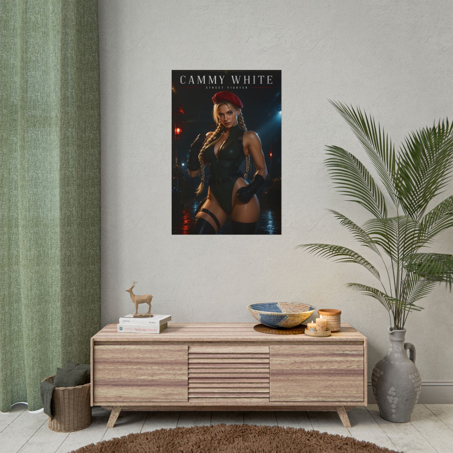 Cammy White Poster, Street Fighter Wall Art, Gaming Poster, Room Decor