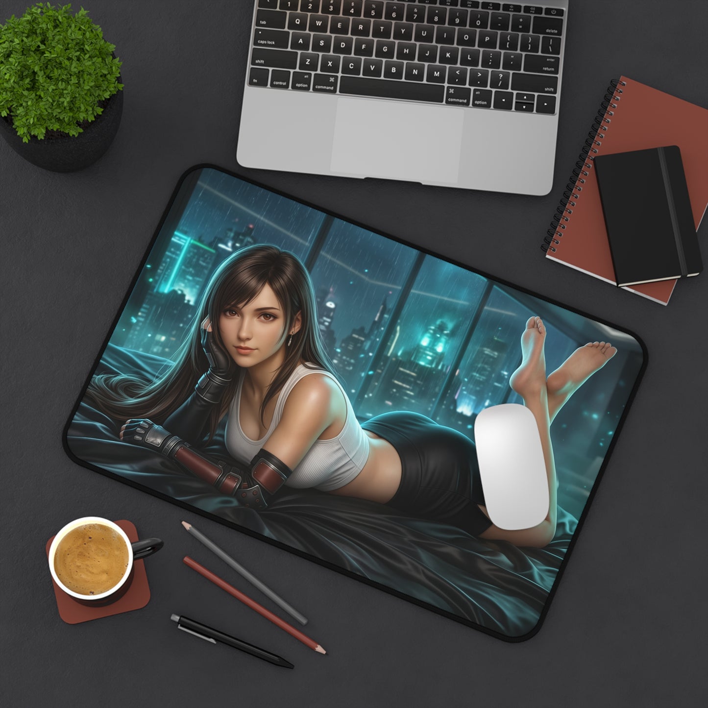 Final Fantasy Mouse Pad, Tifa Desk Mat, Anime Decor XXL