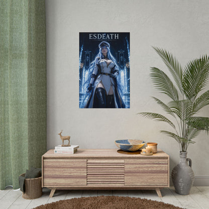 Esdeath Poster, Akame ga Kill Wall Art, Anime Print, Room Decor
