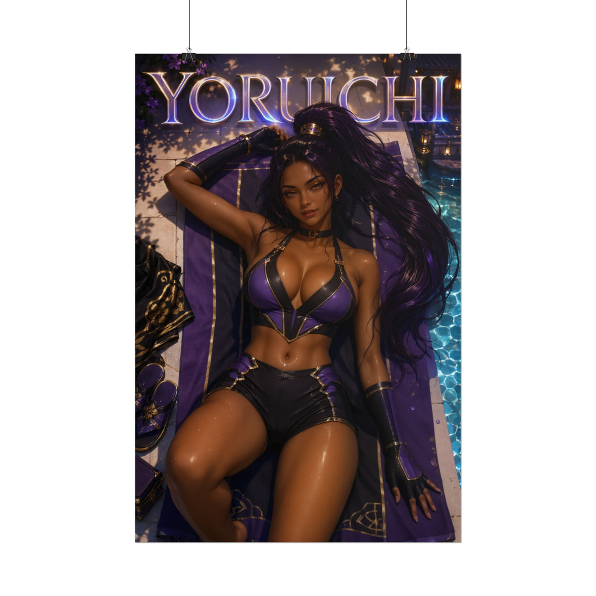 Anime Wall Art Yoruichi Bleach Poster Otaku Room Decor Collector Gift Print