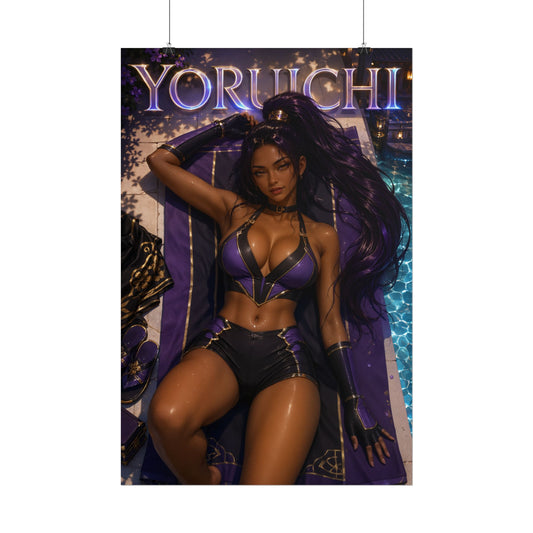 Anime Wall Art Yoruichi Bleach Poster Otaku Room Decor Collector Gift Print