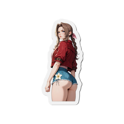 Aerith Magnet – FF7 Anime Girl Fridge Magnet, Cute Flower Girl Decor