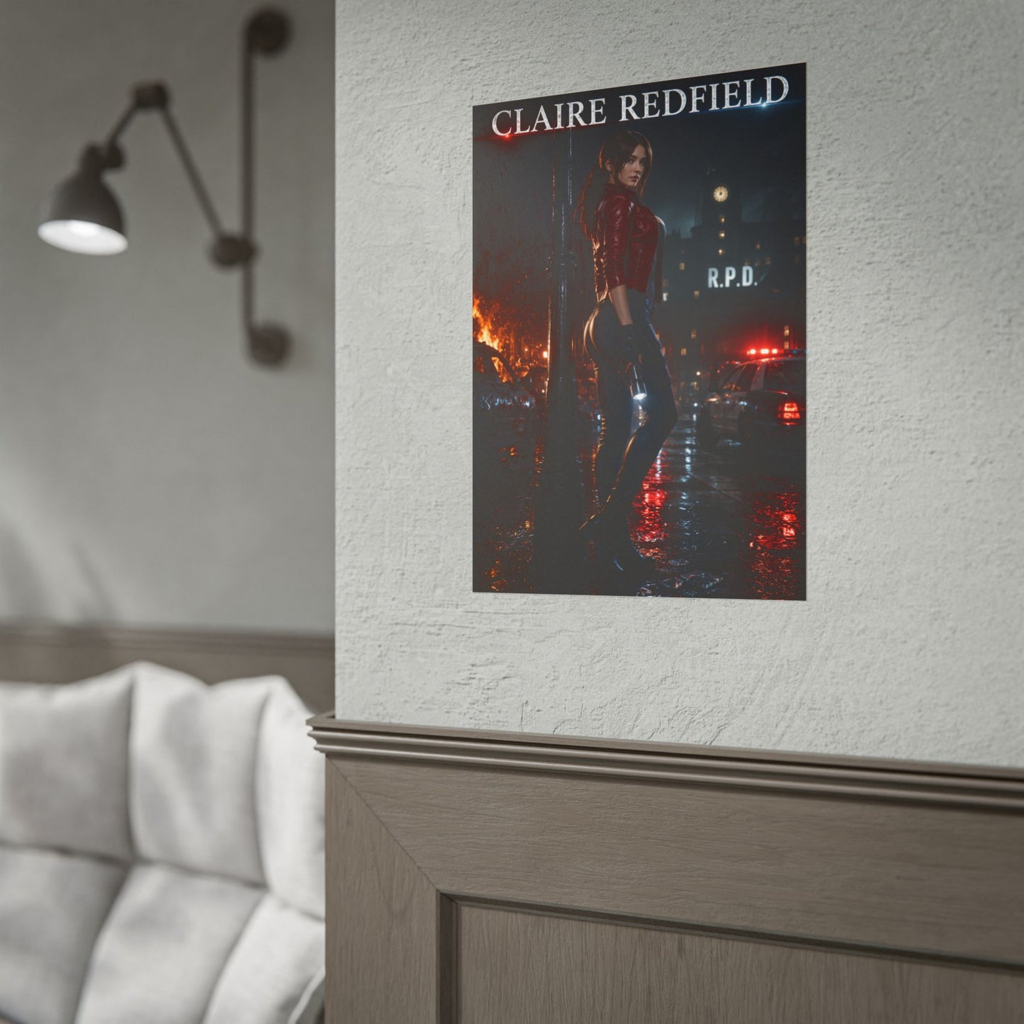 Claire Redfield Resident Evil 2 Remake Poster Wall Art Print