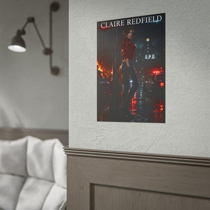 Claire Redfield Resident Evil 2 Remake Poster Wall Art Print