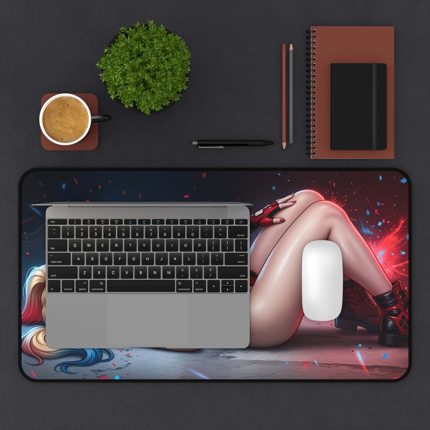 DC Comics Mouse Pad, Harley Quinn Desk Mat, Gamer Gift XXL
