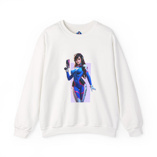 D.Va Sweatshirt, Overwatch Rundhalsausschnitt, Gemütliche Gamer-Streetwear für Fans und Sammler