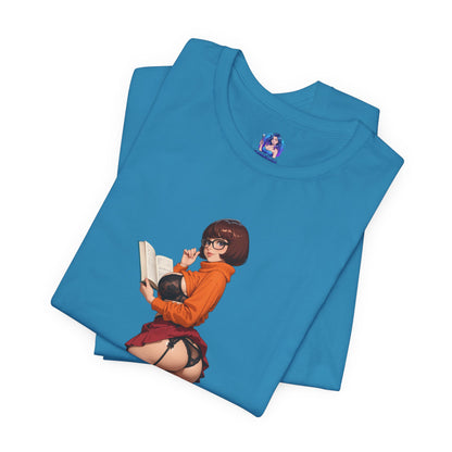 Velma-T-Shirt | Smartes Geek-Girl-Shirt für Fans &amp; Sammler | Süßes Shirt für die geheimnisvolle Heldin