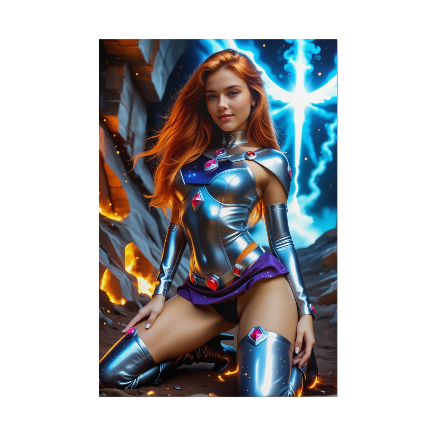 Starfire Poster – Stunning Heroine Wall Art Print for Bedroom or Office Decor