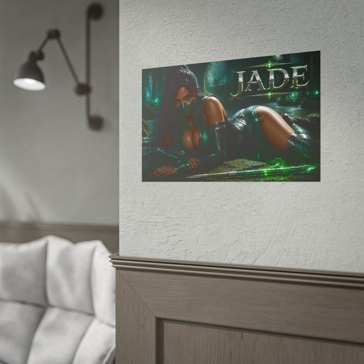 Jade Mortal Kombat Gaming Poster Wall Art Gamer Room Decor Collectible Print