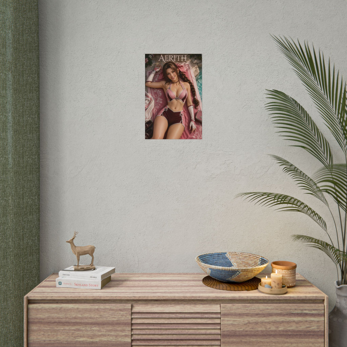 Fantasy Room Decor Aerith Gainsborough Character Poster Collector Wall Art