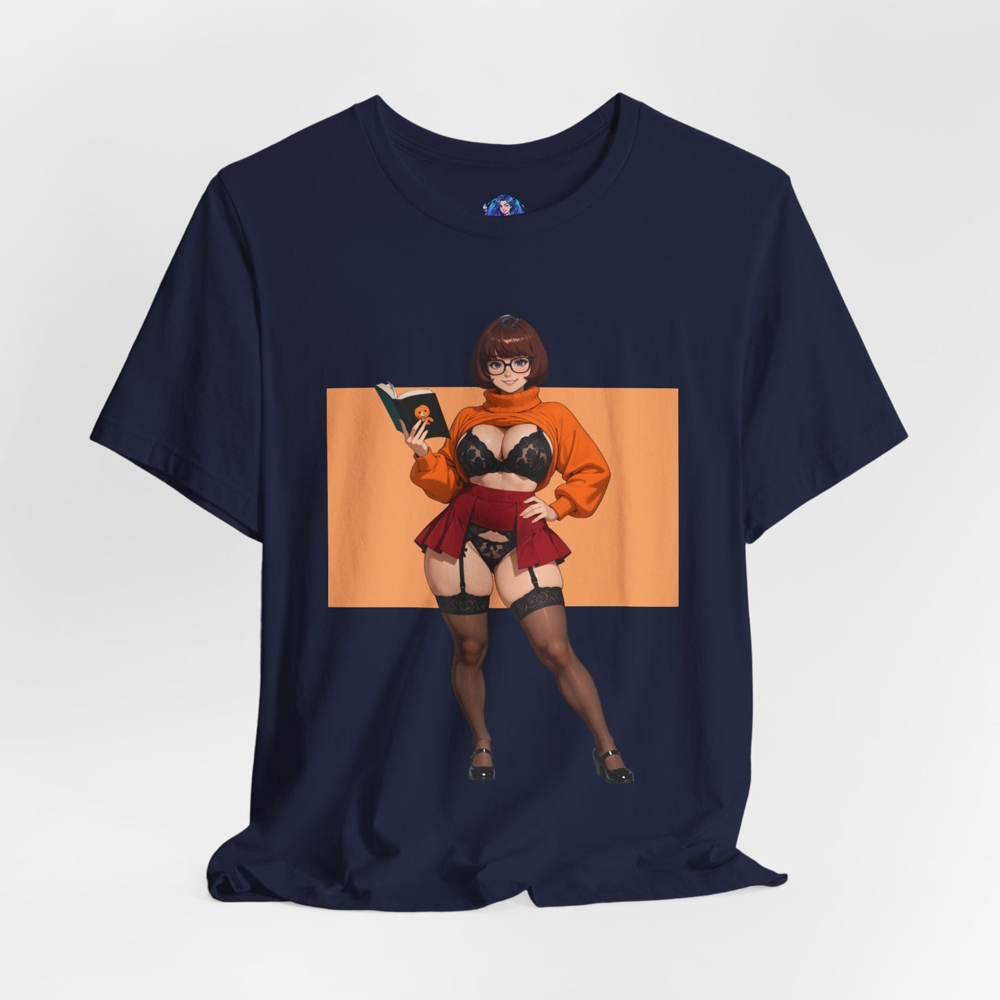 Velma Grafik-T-Shirt | Süßes Nerd-Girl-T-Shirt für Otakus und Retro-Fans | Smart-Heroine-Shirt