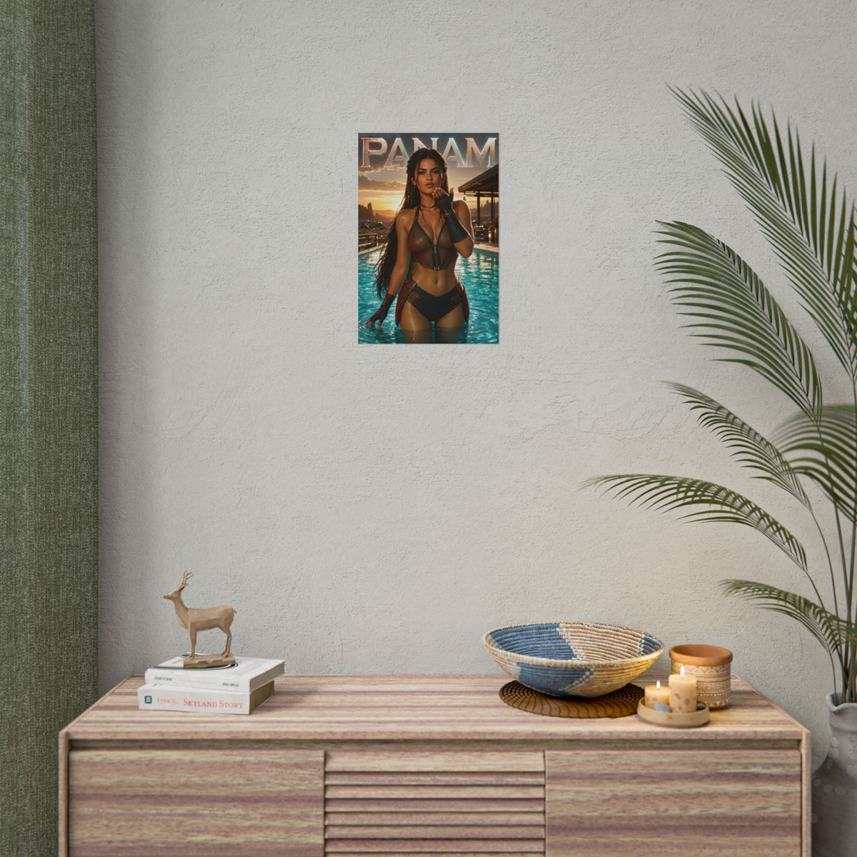 Panam Palmer Cyberpunk Gaming Poster Wall Art Gamer Room Decor Collectible Print