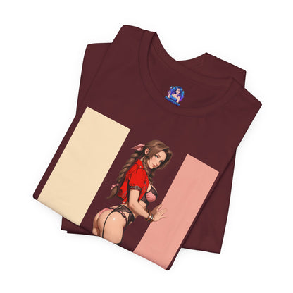 Aerith Gainsborough T-Shirt | Final Fantasy VII T-Shirt für Gamer &amp; Anime-Fans | Shirt mit Heldinnen-Motiv