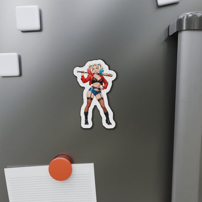 Harley Quinn Magnet – Anime-Bösewicht-Magnet, süße Comic-Kühlschrankdekoration
