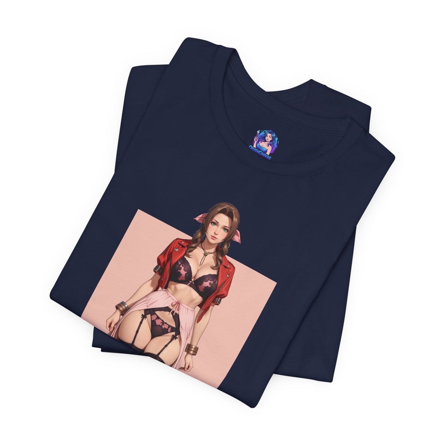 Aerith-T-Shirt | Final Fantasy VII Grafik-T-Shirt für Otaku &amp; Gaming-Fans | Anime-Heldinnen-Shirt