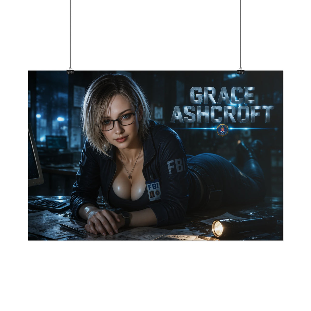 Gaming Wall Art Grace Ashcroft Poster Game Room Decor Gamer Gift Art Print
