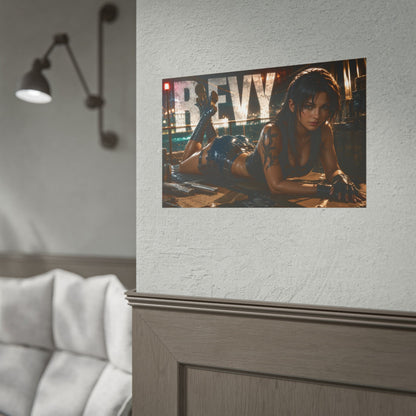 Revy Character Poster Black Lagoon Anime Wall Decor Collectible Art Print