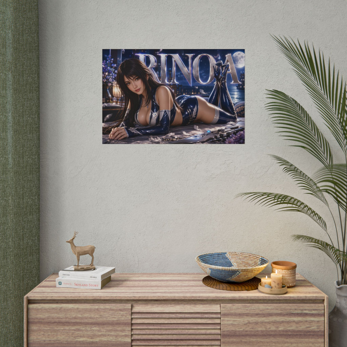 Gaming Wall Art Rinoa Heartilly Poster Game Room Decor Gamer Gift Print
