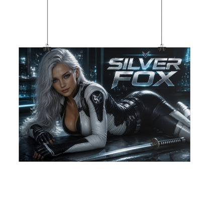 Silver Fox Comic Poster Character Wall Art Collector Room Decor Art Print
