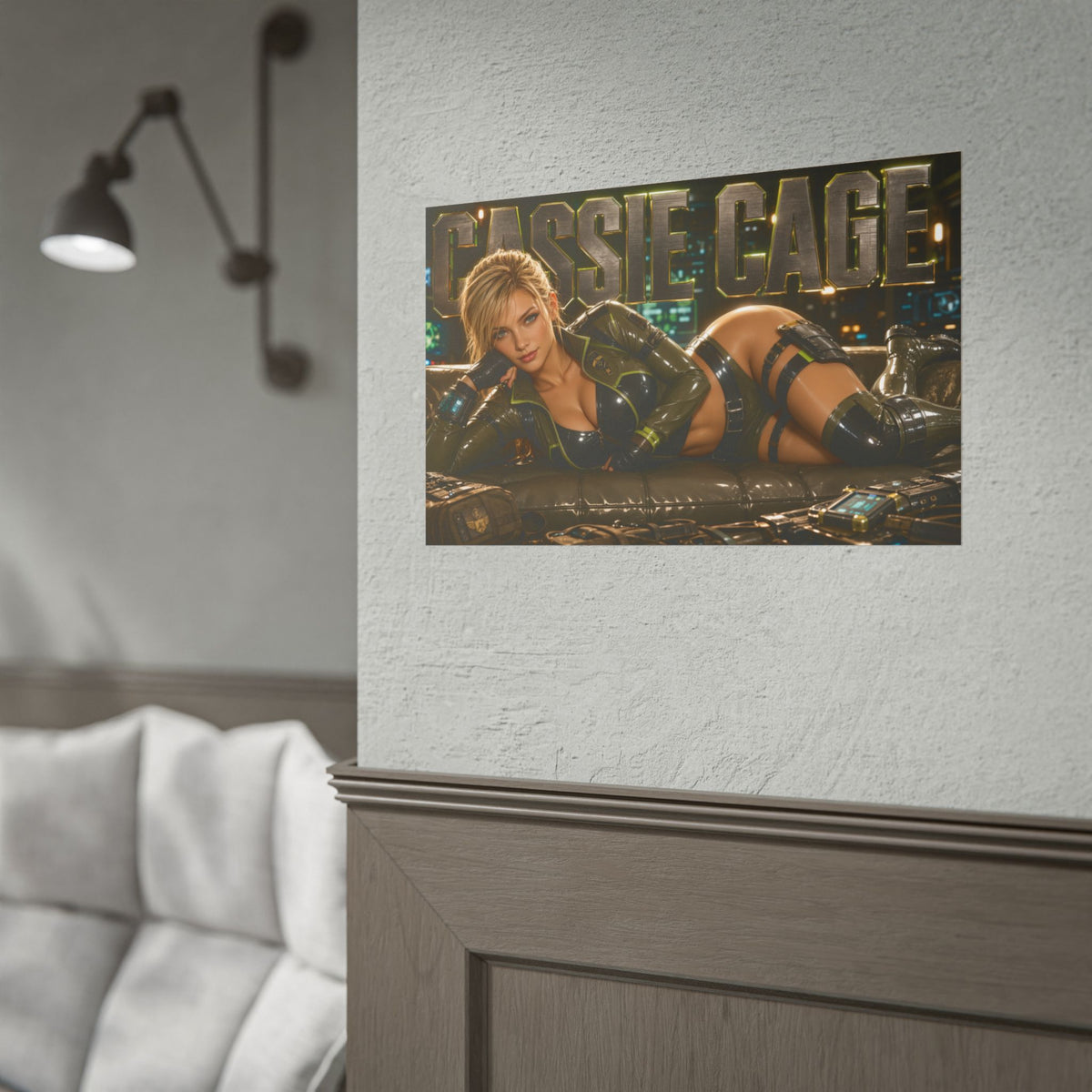 Cassie Cage Character Poster Mortal Kombat Gamer Room Wall Art Collectible Decor