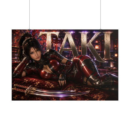 Taki Character Poster Soulcalibur Gamer Room Wall Art Collectible Decor