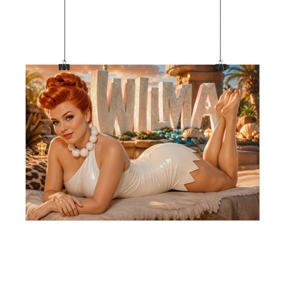 Wilma Flintstone The Flintstones Retro Poster Cartoon Wall Art Room Decor
