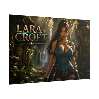Lara Croft Character Poster Tomb Raider Gaming Setup Wall Decor Collector Print