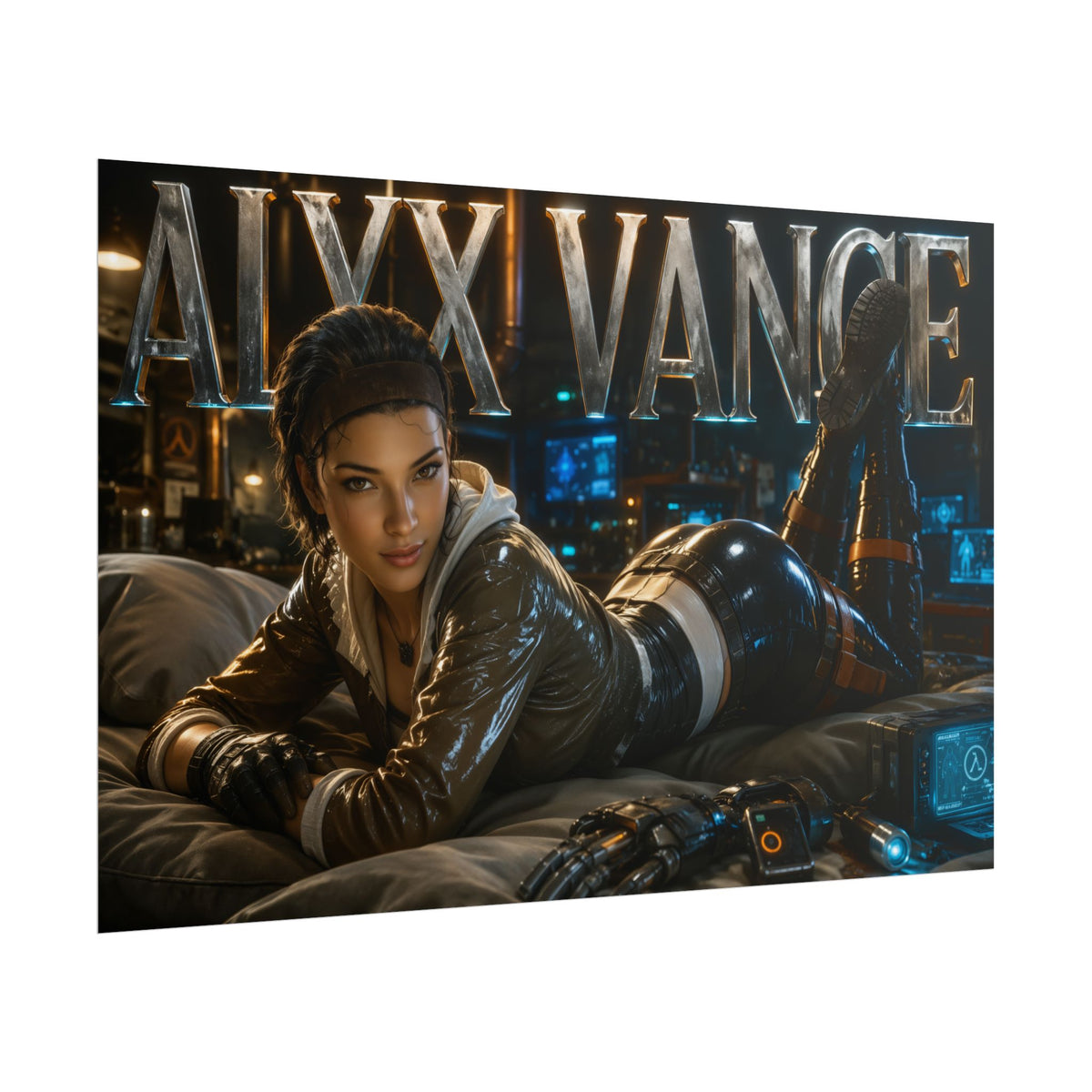 Alyx Vance Half Life Poster Gaming Wall Art Gamer Room Decor Collectible Print