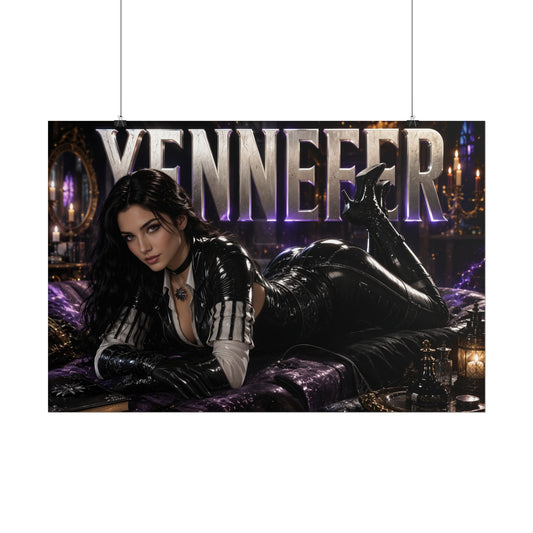 Yennefer of Vengerberg Poster The Witcher Gaming Wall Art Character Room Decor