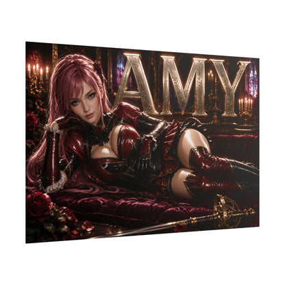 Gaming Wall Art Amy Sorel Soulcalibur Poster Game Room Decor Gamer Gift Print