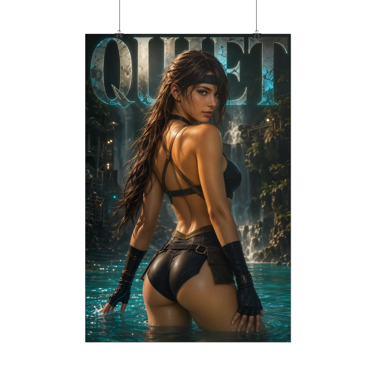 Quiet Character Poster Metal Gear Gamer Gift Gaming Setup Wall Decor Print