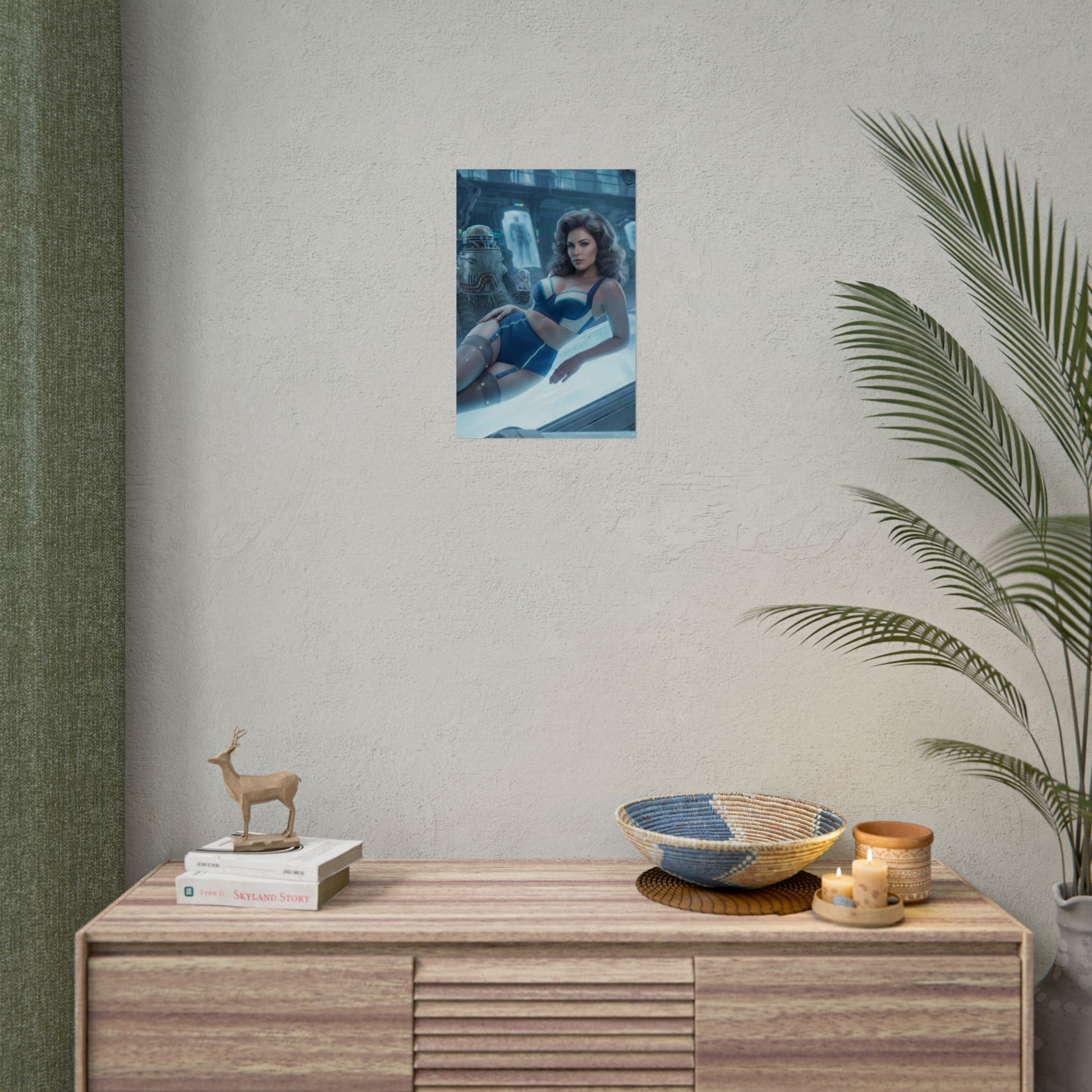 Fallout Cryo Woman Poster / Fallout Cryo Wall Art / Fallout Cryo Art Print / Fallout Poster - sleek sci-fi female cryo chamber wall art