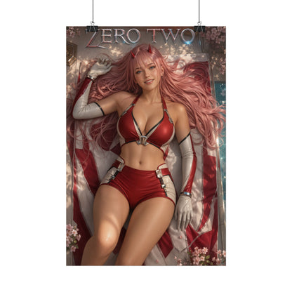 Anime Wall Art Zero Two Darling in the Franxx Poster Room Decor Collector Gift