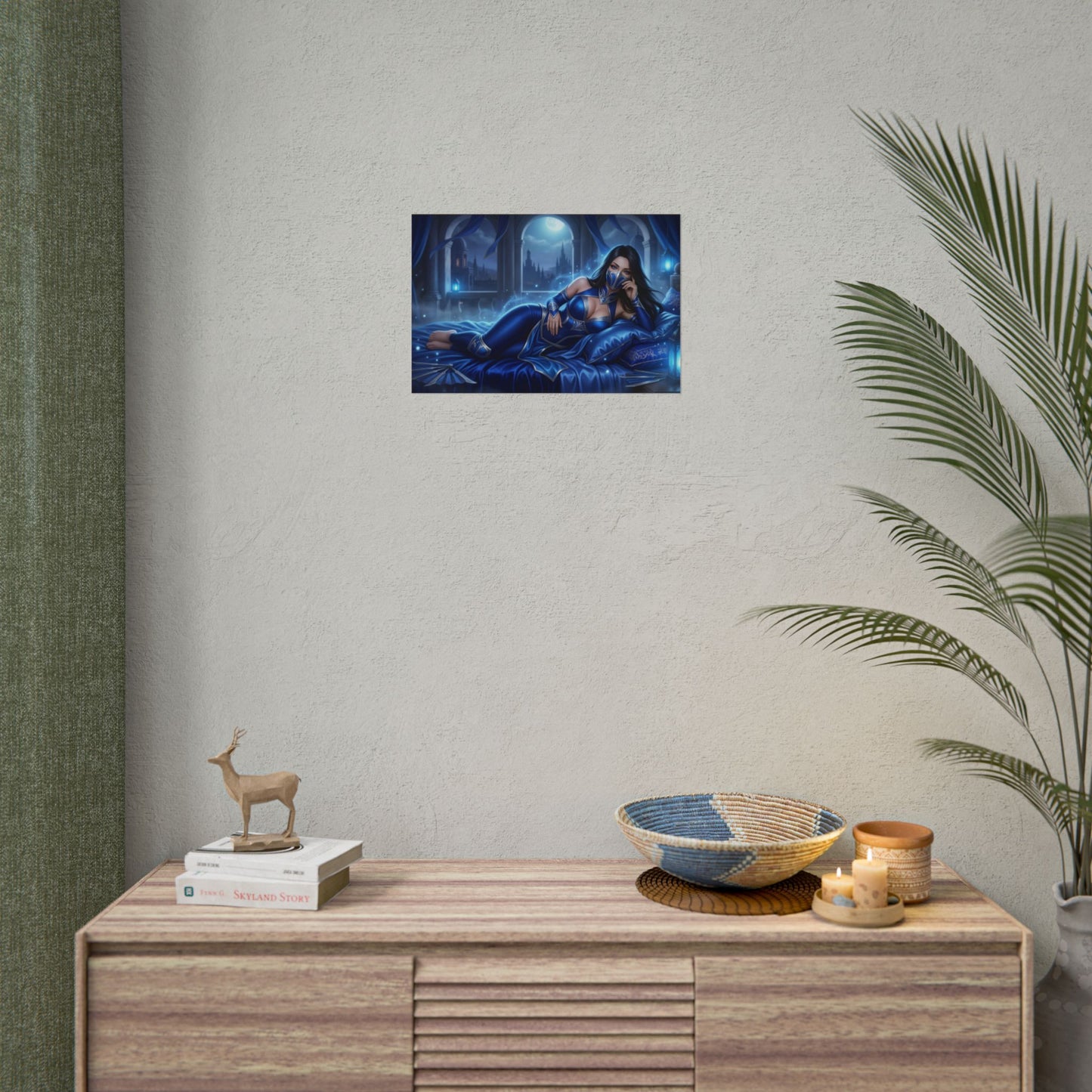 Kitana Mortal Kombat Poster, Gaming Wall Art, Ninja Print Decor
