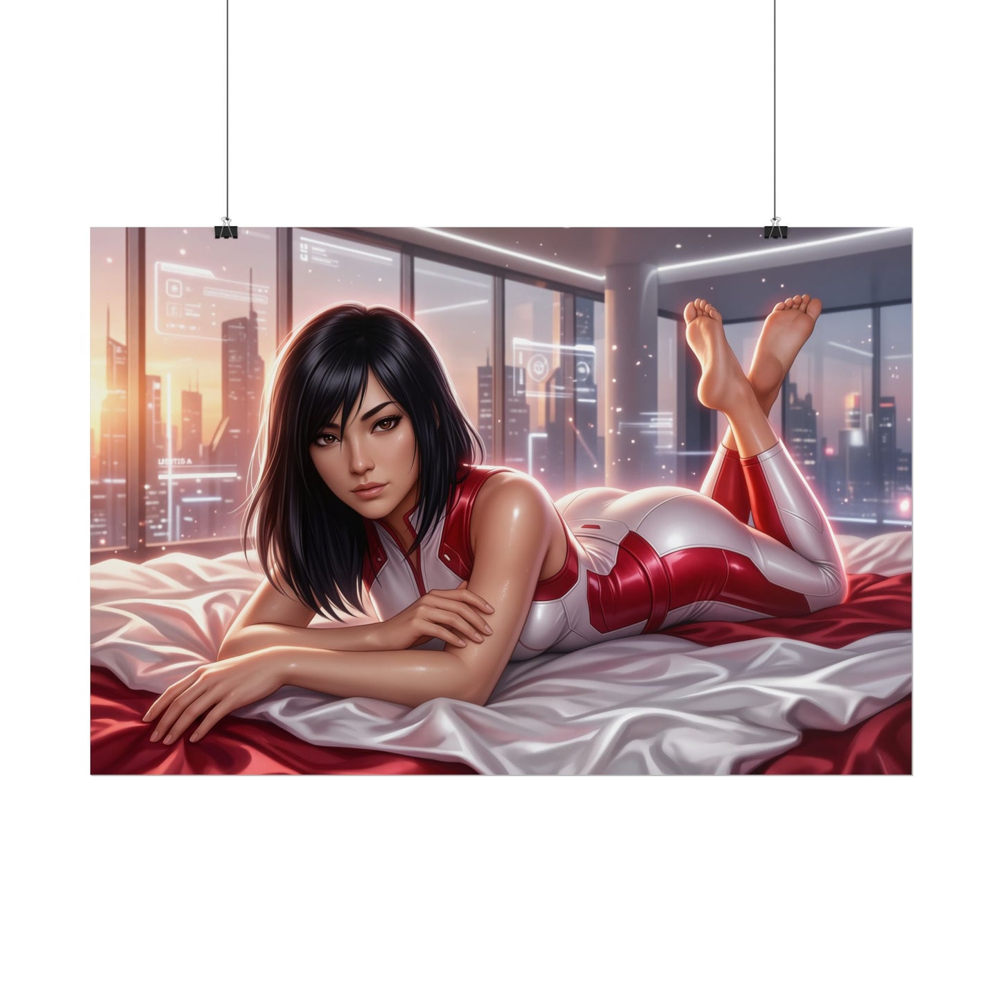 Faith Connors Poster, Mirror's Edge Wall Art, Gaming Print Decor